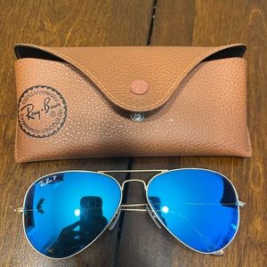Blue Ray Ban Aviators
